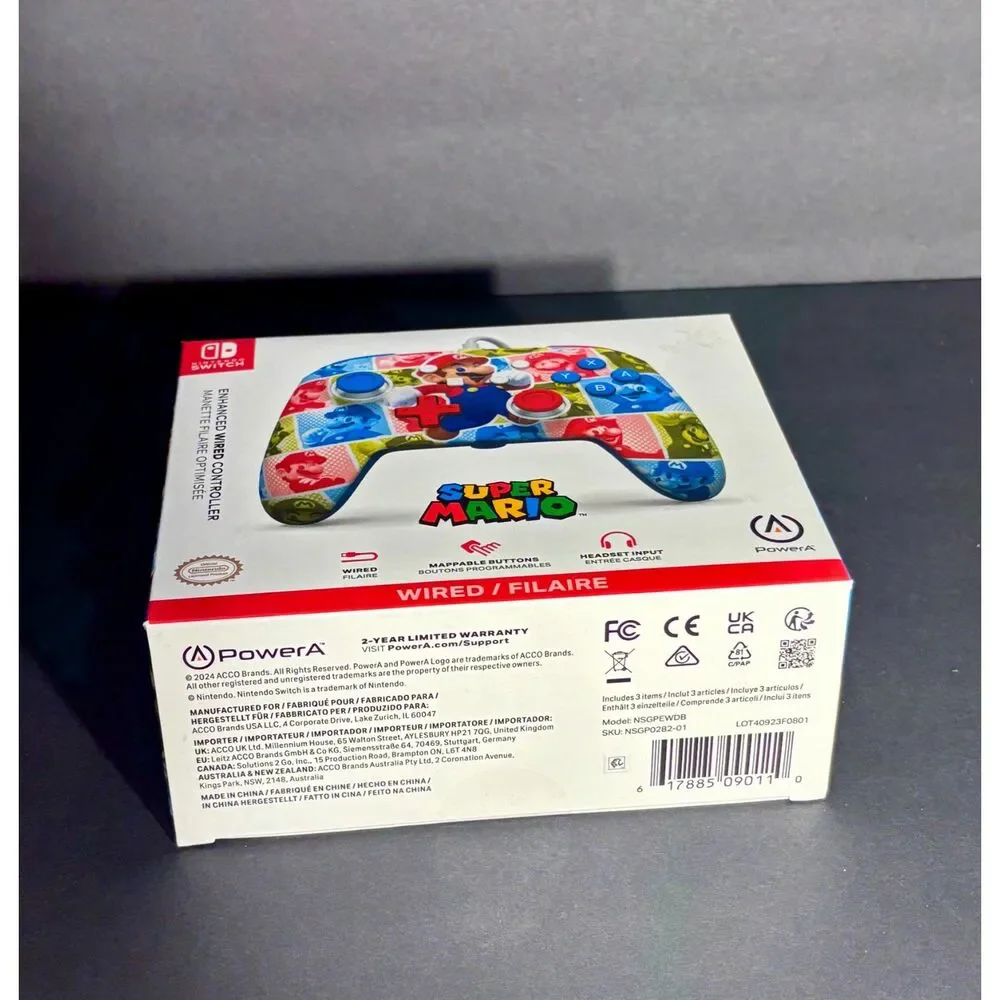 PowerA Super Mario Wired Controller for Nintendo Switch — Official Licensed